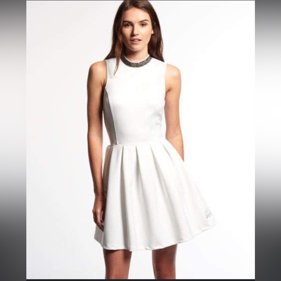 Dex white skater dress size xs item 05-15 - Picture 2 of 10